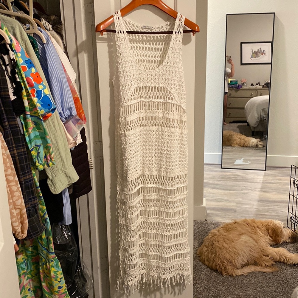 Zara Net Dress or Coverup